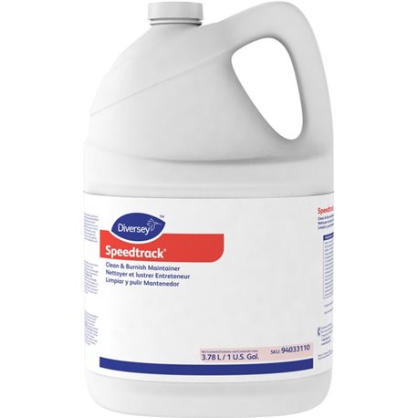 Diversey Speedtrack Clean/Burnish Maintainer - 128 fl oz (4 quart) - 4 / Carton - Quick Drying, Fragrance-free - White