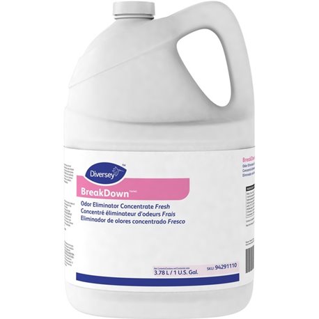 Diversey Fresh Odor Eliminator Concentrate - For Multi Surface - Ready-To-Use/Concentrate - Liquid - 128 fl oz (4 quart) - Fresh