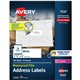 Avery 1-1/3" x 4" Labels, Ultrahold, 700 Labels (5522) - Waterproof - 1 21/64" Width x 4" Length - Permanent Adhesive - Rectangl
