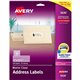 Avery Easy Peel Return Address Labels - 1" Width x 2 5/8" Length - Permanent Adhesive - Rectangle - Laser - Clear - Film - 30 / 
