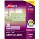 Avery Easy Peel Return Address Labels - 1" Width x 4" Length - Permanent Adhesive - Rectangle - Laser - Clear - Film - 20 / Shee