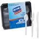 Dixie Heavyweight Disposable Forks, Knives & Teaspoons Keeper Pack Grab-N-Go by GP Pro - 180/Box - Cutlery Set - 60 x Teaspoon -