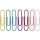 Business Source Vinyl-coated Gem Clips - Jumbo - 2" Length x 0.5" Width - for Paper - Rust Resistant - 250 / Box - Assorted