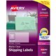 Avery Clear Shipping Labels, Sure Feed, 2" x 4" , 500 Labels (5663) - 2" Width x 4" Length - Permanent Adhesive - Rectangle - La