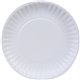 Dixie Basic 6" Lightweight Paper Plates by GP Pro - Microwave Safe - 6" Diameter - White - Paper Body - 100 / Pack