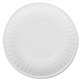 Dixie Basic 6" Lightweight Paper Plates by GP Pro - 100 / Pack - Microwave Safe - 6" Diameter - White - Paper Body - 12 / Carton