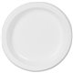 Dixie Basic 8-1/2" Lightweight Paper Plates by GP Pro - Microwave Safe - 8.5" Diameter - White - Paper Body - 125 / Pack