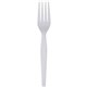 Dixie Heavyweight Disposable Forks Grab-N-Go by GP Pro - 100/Box - Fork - 100 x Fork - White