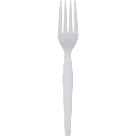 Dixie Heavyweight Disposable Forks Grab-N-Go by GP Pro - 100/Box - Fork - 100 x Fork - White