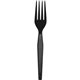 Dixie Heavyweight Disposable Forks by GP Pro - 1000/Carton - Black