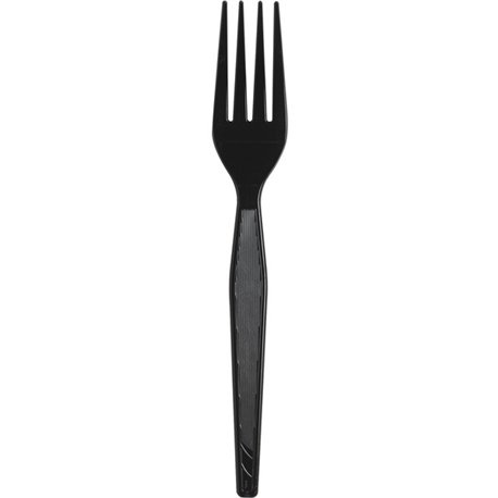 Dixie Heavyweight Disposable Forks by GP Pro - 1000/Carton - Black