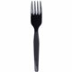 Dixie Medium-weight Disposable Forks Grab-N-Go by GP Pro - 100/Box - Fork - 100 x Fork - Black