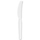 Dixie Heavyweight Disposable Knives by GP Pro - 1000/Carton - White