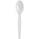 Dixie Heavyweight Disposable Teaspoons by GP Pro - 1000/Carton - Teaspoon - 1 x Teaspoon - White