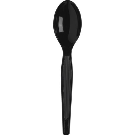 Dixie Heavyweight Disposable Teaspoons by GP Pro - 1000/Carton - Teaspoon - 1 x Teaspoon - Black