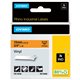 Dymo Colored Industrial Rhino Vinyl Labels - 3/4" Length - Black - Vinyl - 1 Each