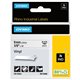 Dymo Rhino Industrial Vinyl Labels - 23/64" Width x 18 3/64 ft Length - Permanent Adhesive - Rectangle - Thermal Transfer - Blac