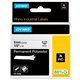 Dymo Rhino Permanent Poly Labels - 3/8" Width - Permanent Adhesive - Direct Thermal - White - Polyester - 1 Each