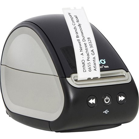 Dymo LabelWriter 550 Direct Thermal Printer - Monochrome - Label Print - USB - USB Host - Black - 2.20" Print Width - 1 lps Mono