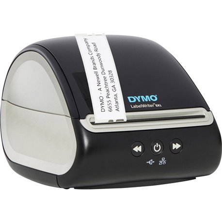 Dymo LabelWriter 5XL Direct Thermal Printer - Monochrome - Label Print - Ethernet - USB - Black - 4.16" Print Width - 53 lpm Mon