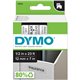 Dymo D1 Electronic Tape Cartridge - 1/2" Width x 23 ft Length - Rectangle - Thermal Transfer - Clear - Polyester - 1 Each - Scra