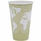 Eco-Products 16 oz World Art Hot Beverage Cups - 50 / Pack - 20 / Carton - Multi - Paper, Resin - Hot Drink