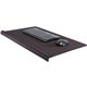 Allsop ErgoEdge Deskpad - Rectangular - 16.5" Width - Fabric, Foam - Black