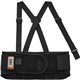 Ergodyne ProFlex 1625 Elastic Back Support Brace - 52" - 58" Waist Size - Black - Elastic, Polypropylene, Rubber - 1 Each