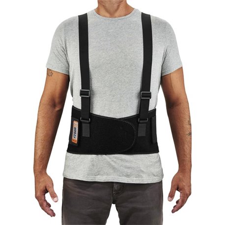 Ergodyne ProFlex 2000SF HP Back Support Brace - 52" - 58" Waist Size - Black - Spandex - 1 Each