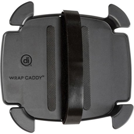 Wrap Caddy Streaming Device and Cable Organizer for Apple TV - Fire TV - Roku - Raspberry Pi - Black - 1 Pack