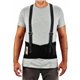 Ergodyne ProFlex 100 Economy Back Support Brace - 34" - 38" Waist Size - Black - 280D Spandex, Rubber, Polypropylene - 1 Each