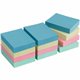 Business Source Premium Plain Pastel Adhesive Notes - 1 1/2" x 2" - Rectangle - Unruled - Pastel - Self-adhesive, Repositionable