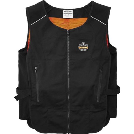 Chill-Its 6255 Lightweight Cooling Vest - Recommended for: Pulp & Paper, Fabrication, Construction, Refinery, Utility - Small/Me