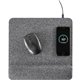 Allsop PowerTrack Plush Wireless Charging Mousepad - (32304) - 1.85" x 11.60" Dimension - Gray - Memory Foam - 1 Pack Retail - M