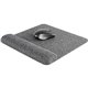 Allsop Premium Plush Mousepad with Wrist Rest - (32311) - 1.85" x 11.60" Dimension - Gray - Foam - 1 Pack Retail - Mouse