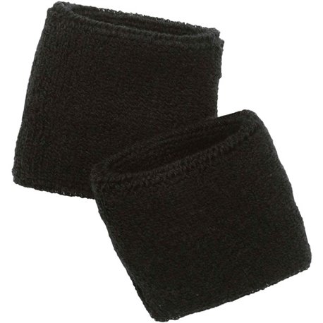 Chill-Its 6500 Wrist Sweatband - Black - Cotton - 48 / Carton