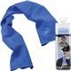 Ergodyne Chill-Its 6602 Evaporative Cooling Towel - Blue - Polyvinyl Alcohol (PVA) - 1 Each