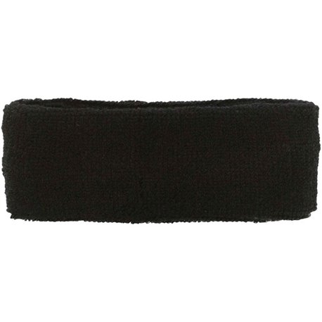 Chill-Its 6550 Head Sweatband - Black - Terrycloth - 24 / Carton