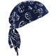 Chill-Its High-Performance Bandana Do Rag - 6 / Carton - Blue - Fabric