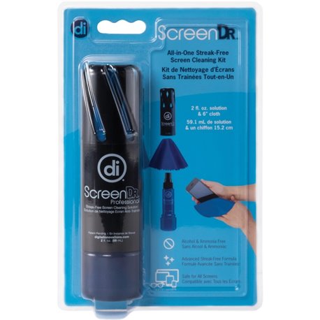 ScreenDr 2oz. Screen Cleaning Kit - For MP3 Player, Smartphone, Tablet, Display Screen, Electronic Equipment - 2 fl oz - Abrasio