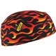 Chill-Its 6630 Flames Skull Cap - Terry Cloth - Fabric, Elastic