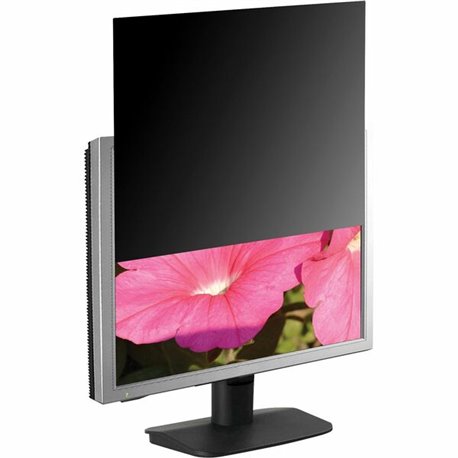 Business Source 16:9 Ratio Blackout Privacy Filter Black - For 18.5" Widescreen LCD Monitor - 16:9 - Damage Resistant - Anti-gla