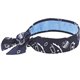 Chill-Its 6700CT Cooling Bandana - 6 / Carton - Blue - Cotton