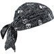 Chill-Its 6710CT Evaporative Cooling Bandana Triangle Hat - 0.5" Width x 9.5" Height x 7" Length - 6 / Carton - Skull - Polyviny