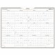 At-A-Glance WallMates Monthly Planning Surface - Monthly - 24" x 36" Sheet Size - White - Erasable, Self-adhesive, Adhesive Back
