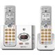 AT&T EL52215 DECT 6.0 Cordless Phone - Silver, Black - Cordless - 1 x Phone Line - 2 x Handset - Speakerphone - Answering Machin