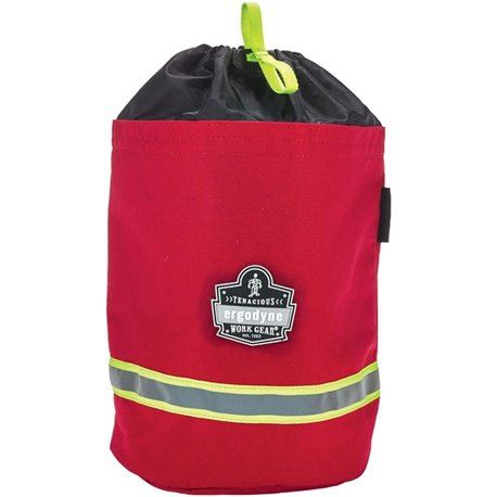 Ergodyne Arsenal 5080L Carrying Case Gear, Belt, ID Card, Full Mask Respirator, SCBA Mask - Red - 1000D Nylon Body - 12" Height 