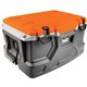 Chill-Its 5171 Single Industrial Hard Sided Cooler - 12 gal - 72 Can Support - 40 Bottle Support - Orange, Gray - Stainless Stee