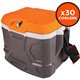 Chill-Its 5170 Industrial Hard Sided Cooler - 4.25 gal - 18 Can Support - Orange, Gray - Fabric