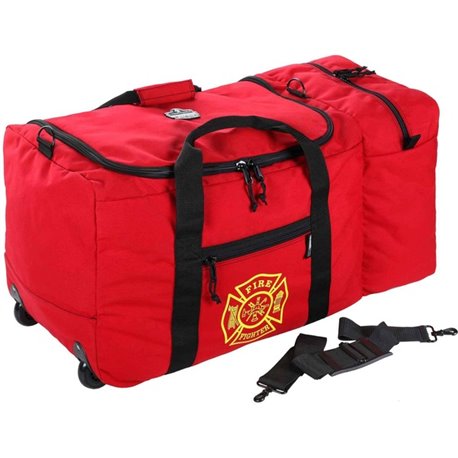 Ergodyne Arsenal 5005W Carrying Case Gear - Red - 1000D Nylon Body - Handle, Shoulder Strap - 14" Height x 14" Width x 31" Depth